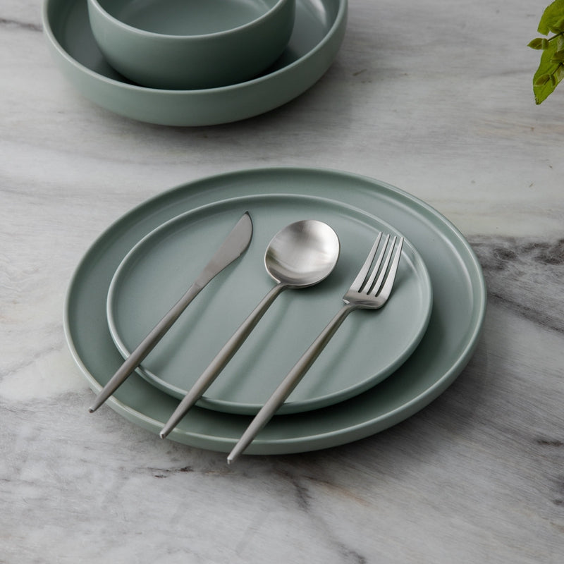 Edelstahl Besteck Set Modern Einfach Elegant