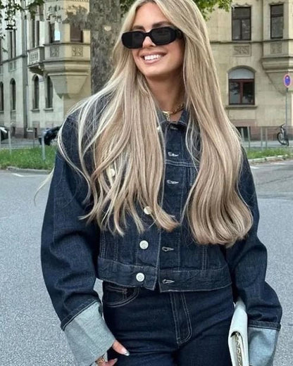 Damen Frühjahrssatz mit Cropped-Jacke und Hose