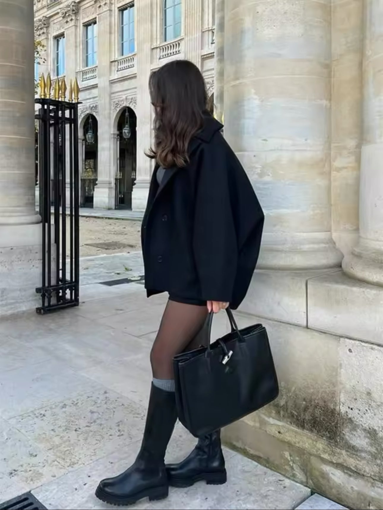 Damen Wintermantel Oversized Geschnürt Warm