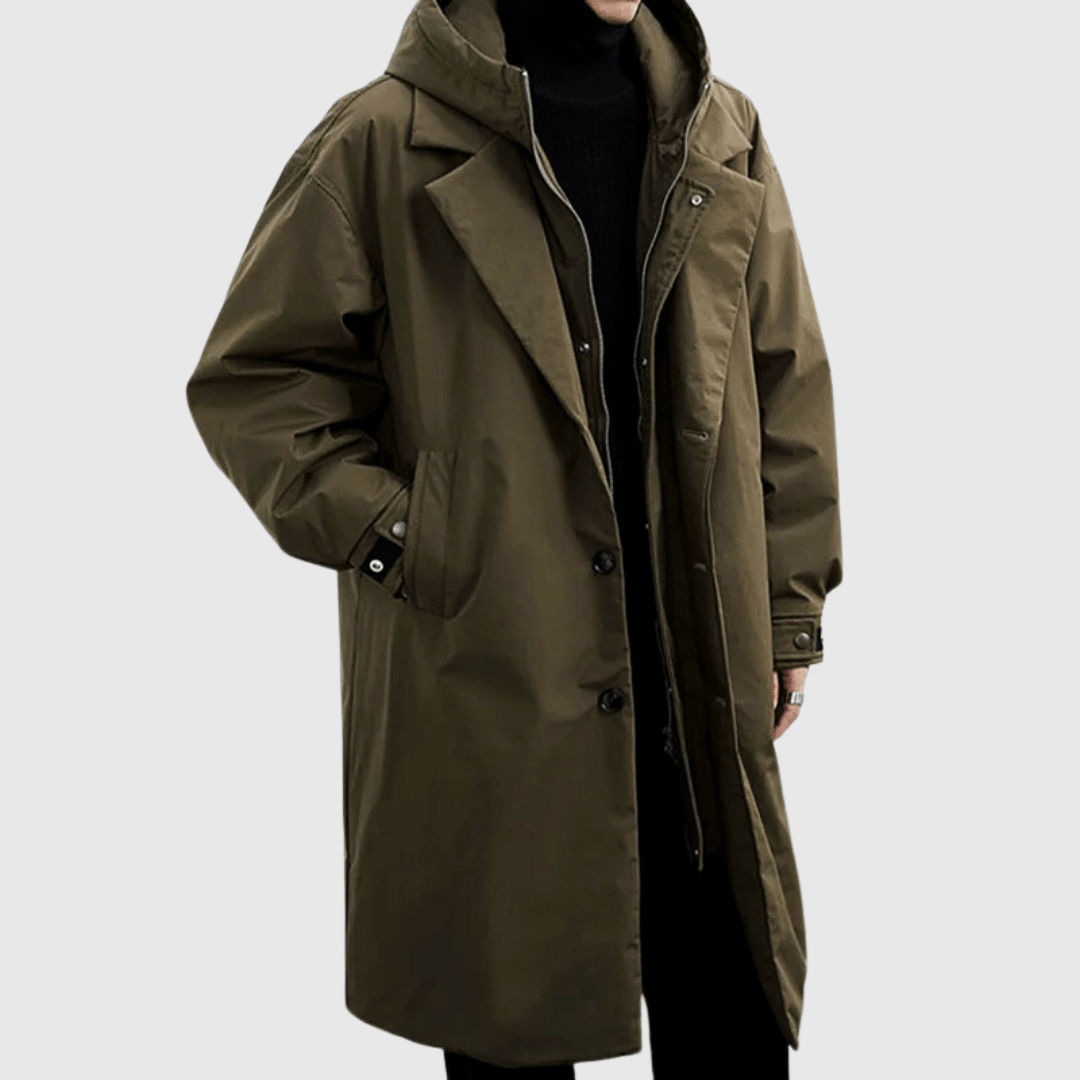 Herren Regenmantel Wasserdicht Winddicht Modern - BerlinGlamour