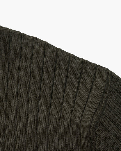 Herren Polo-Shirt Fein Rippenstrick Kurzarm Modern