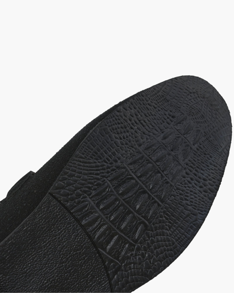 Eleganter Herren Loafer aus Wildleder Schwarz