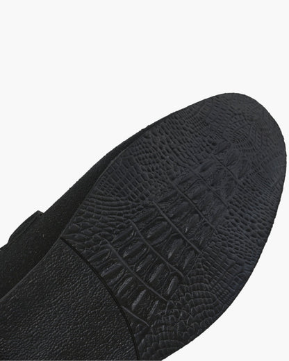 Eleganter Herren Loafer aus Wildleder Schwarz
