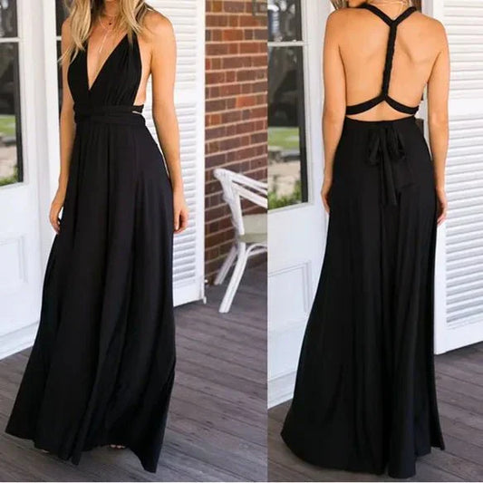 Indira: Vielseitiges Wickel-Maxikleid
