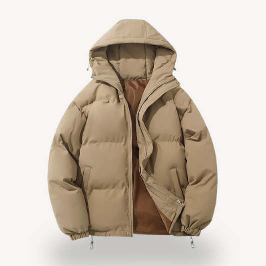 Isolierte Pufferjacke mit Kapuze für Herren | Loravelle 0