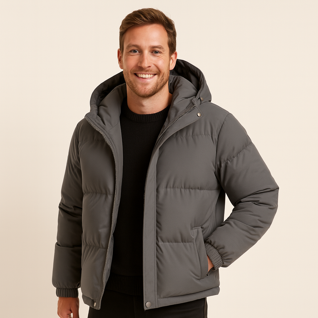 Isolierte Pufferjacke mit Kapuze für Herren | Loravelle 3