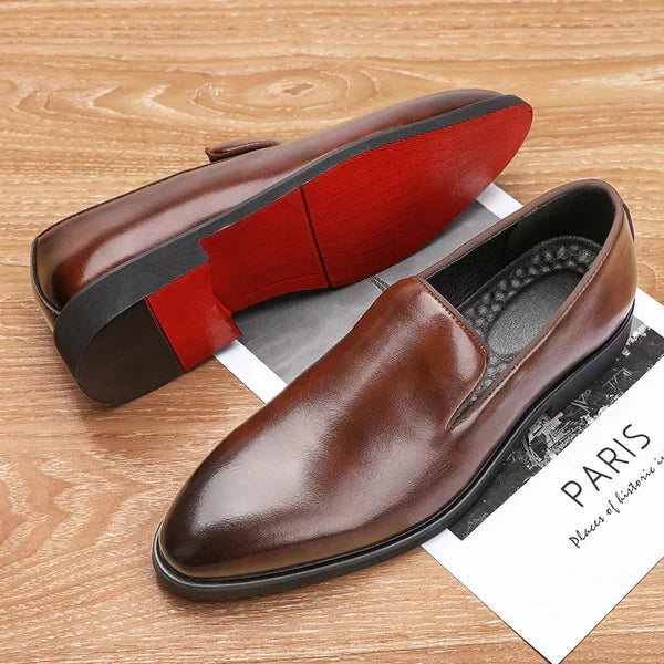 Herren Hausschuhe Rot Boden Stilvoll Warm - BerlinGlamour