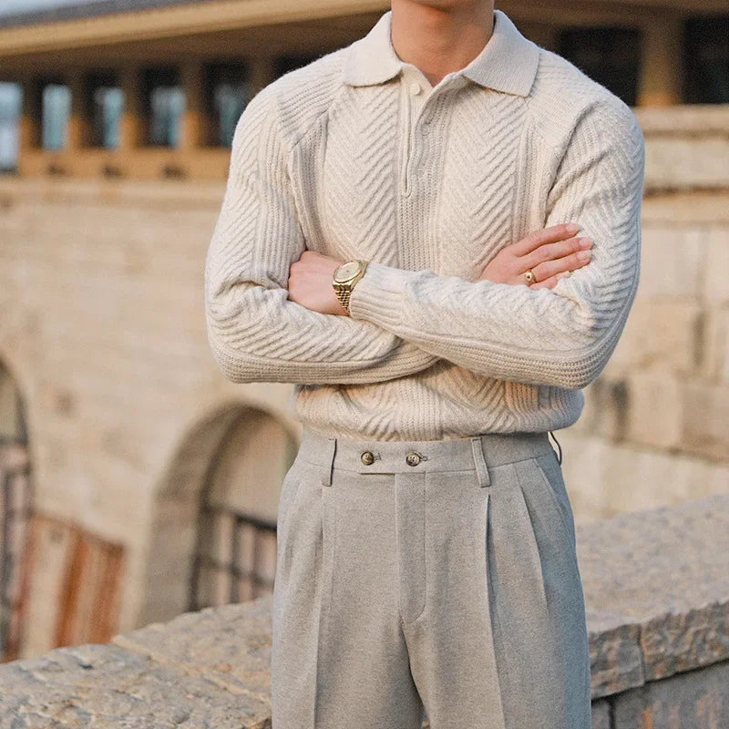 Herren Pullover Warm Lässig Oversized Winter