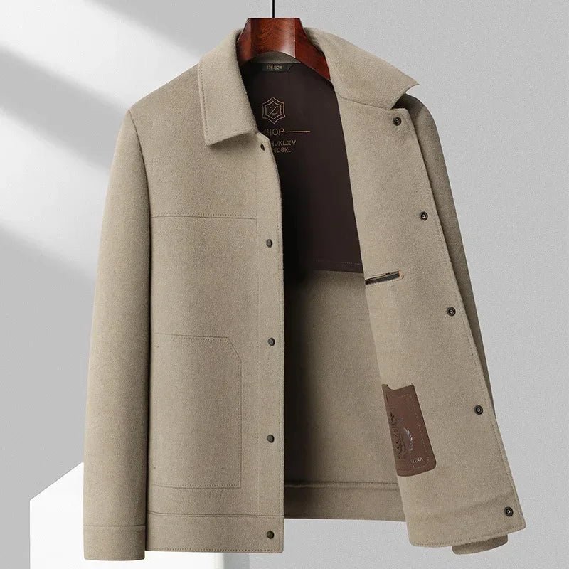 Herren Wolljacke Premium Qualität Schurwolle Elegant