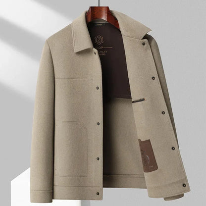 Herren Wolljacke Premium Qualität Schurwolle Elegant