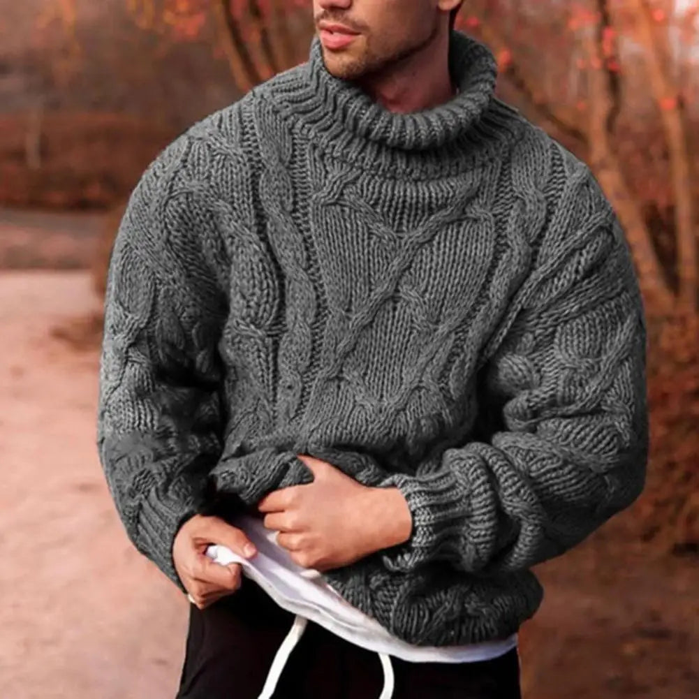 Herren Rollkragenpullover Dick Warm Winter