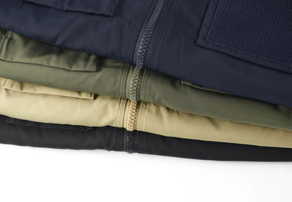 Herren Cargo Jacke Multifunktionell Mit Vielen Taschen