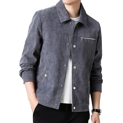 Herren Übergangsjacke Kord Hochwertig Klassisch