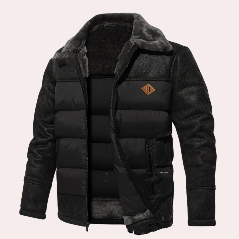 Herren Winterjacke Warm Kuschelig Wasserdicht