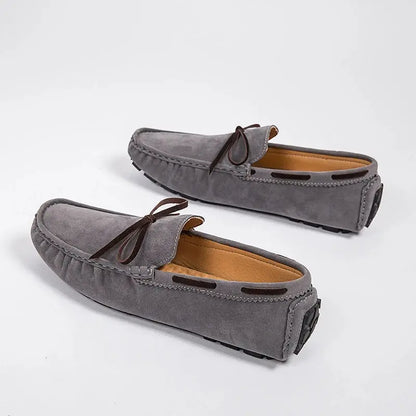 Herren Schnürloafer aus echtem Leder Schwarz Elegant