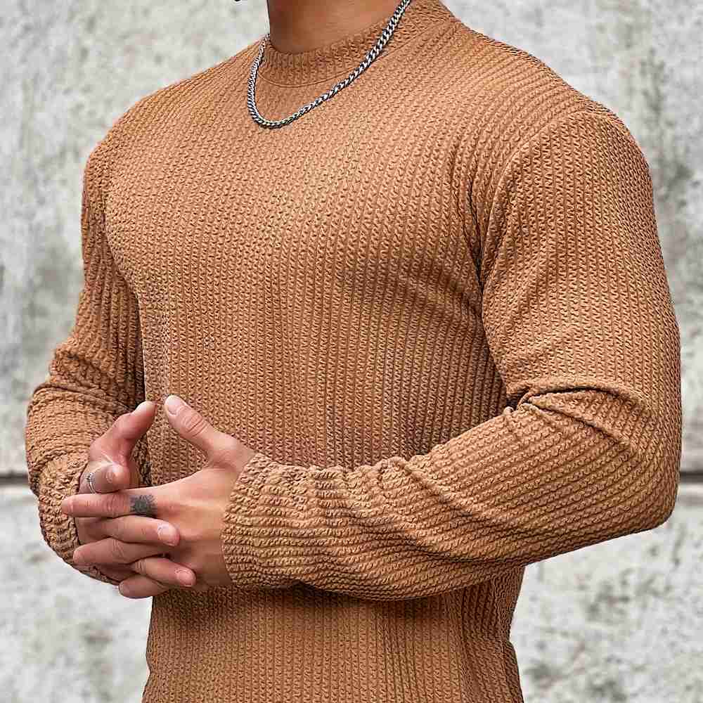 Herren Fitnesspullover Funktionell Sportlich Warm - BerlinGlamour