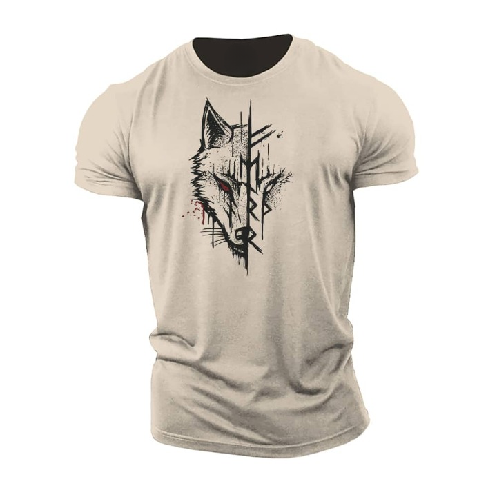 Herren T-Shirt Kurzarm Nordisch Modern