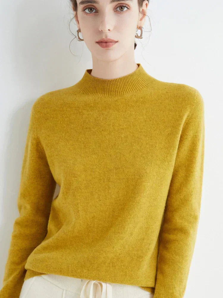 Damen Pullover Elegent Langarm Stilvoll