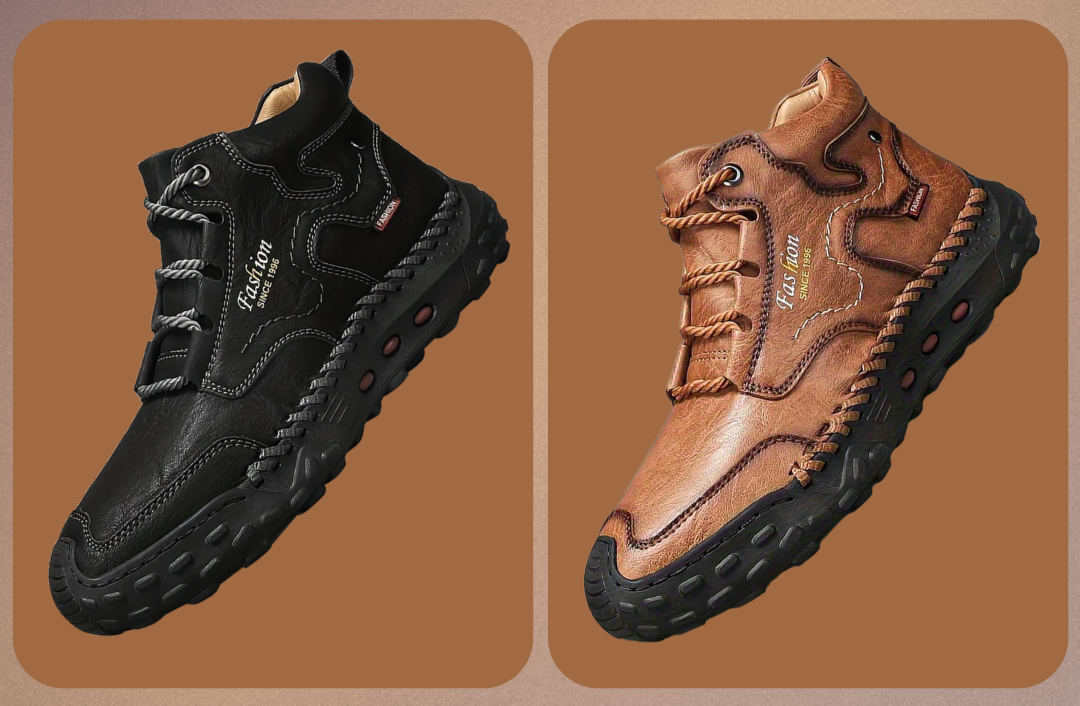 Herren Stiefel Orthopädisch Bequem Elegant