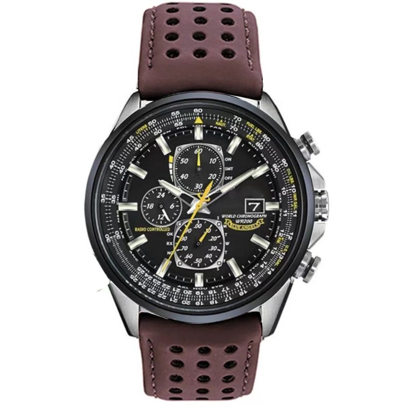 Herrenuhr Quarz Armbanduhr Elegante Ledergurt