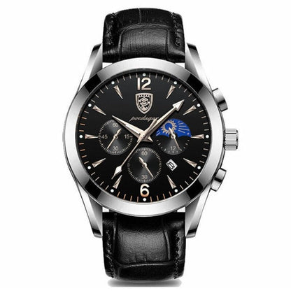 Herren Armbanduhr Edelstahl Automatik Elegant