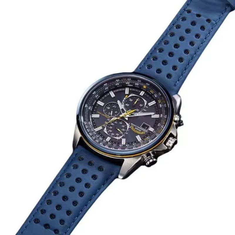 Herrenuhr Quarz Armbanduhr Elegante Ledergurt