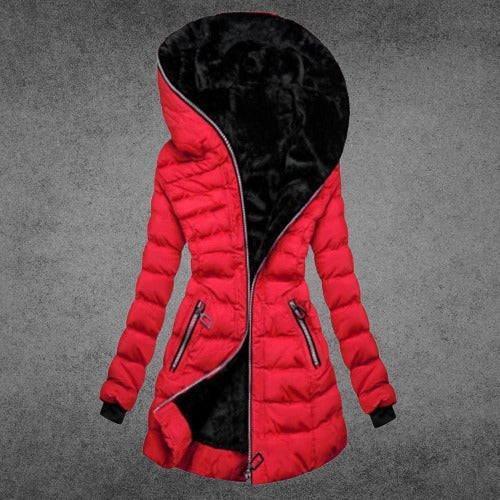 Damen Winterjacke Warm Isoliert Stilvoll