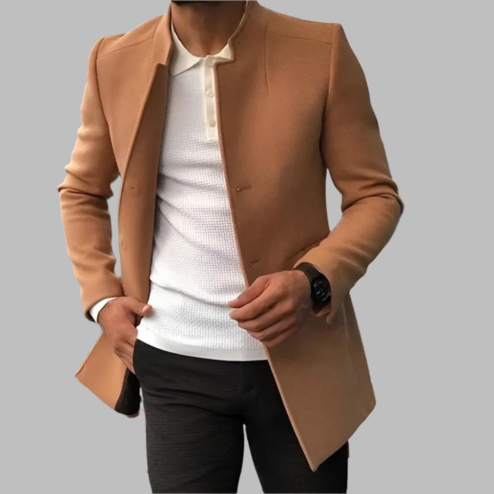 Herren Wollmantel Warm Elegant Winter