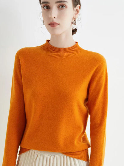 Damen Pullover Elegent Langarm Stilvoll