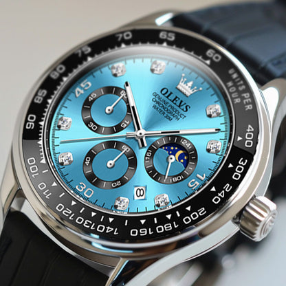 Herren Armbanduhr Edelstahl Elegante Analog