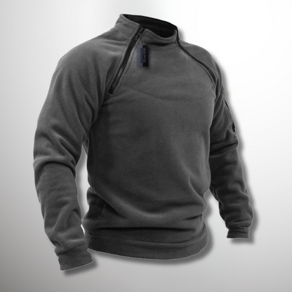 Herren Pullover Frühling Viertelzip Stehkragen Modern - BerlinGlamour