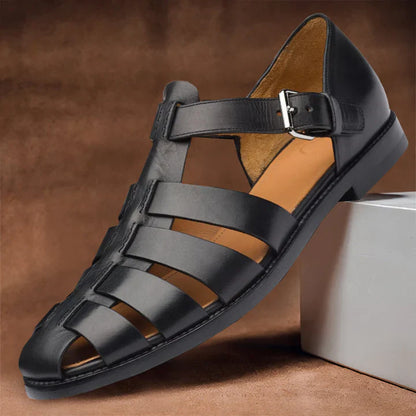 Elegante Herren Ledersandalen Komfortabel Sommer