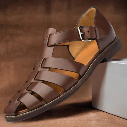 Elegante Herren Ledersandalen Komfortabel Sommer
