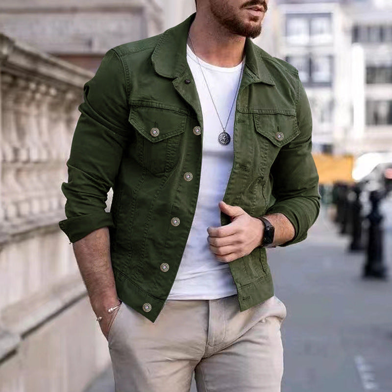 Klassische Herren Jeansjacke Robust Stilvoll Zeitlos