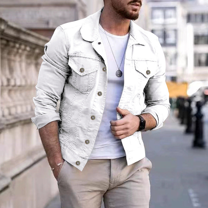 Klassische Herren Jeansjacke Robust Stilvoll Zeitlos