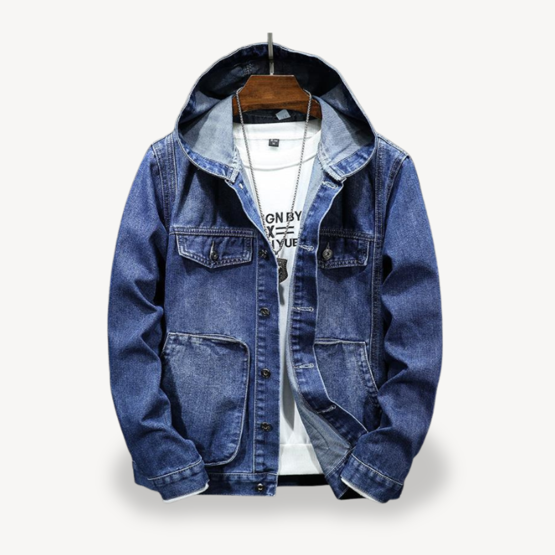 Jeans-Kapuzenjacke für Herren | Loravelle 0