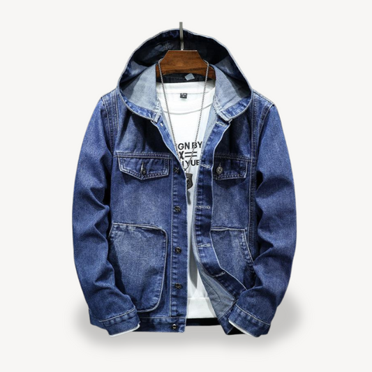 Jeans-Kapuzenjacke für Herren | Loravelle 0