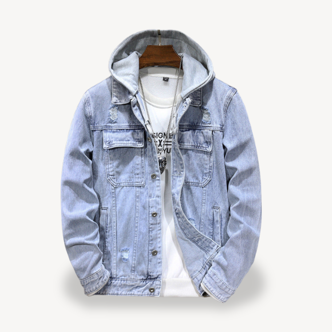 Jeans-Kapuzenjacke für Herren | Loravelle 2