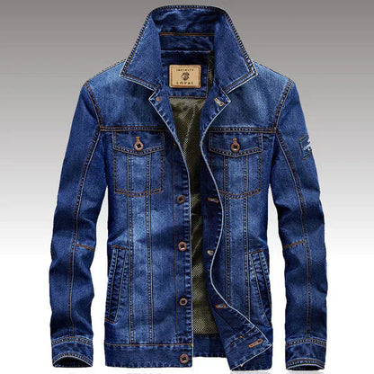 Herren Jeansjacke Slim Fit Button Up - BerlinGlamour