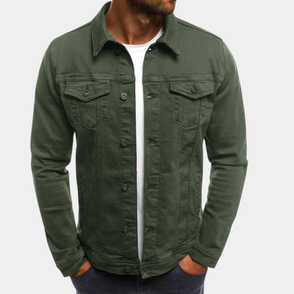 Männer Jeansjacke Sommer Klassisch Mit Knöpfen - BerlinGlamour