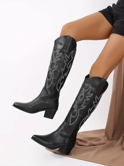 Western Stiefel Bestickt Cowboy Style Größe 36-42