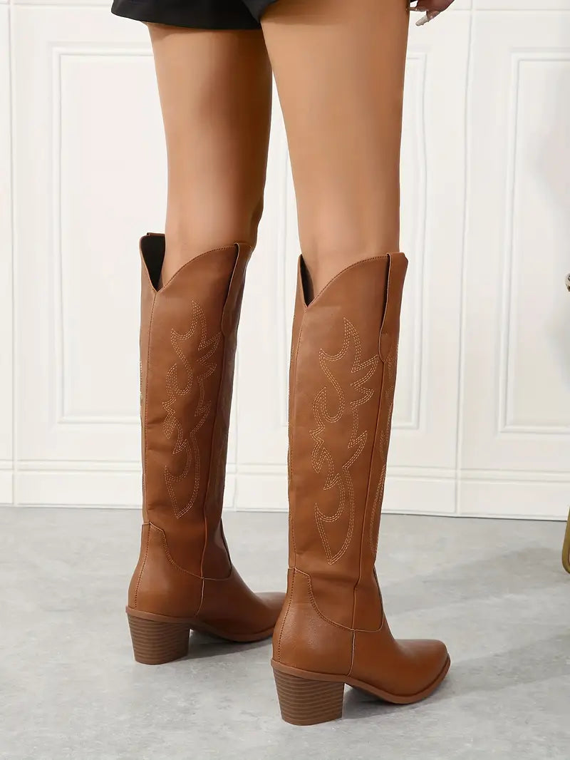 Western Stiefel Bestickt Cowboy Style Größe 36-42