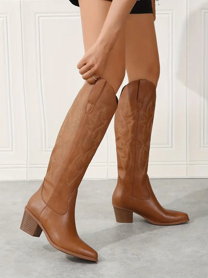 Western Stiefel Bestickt Cowboy Style Größe 36-42