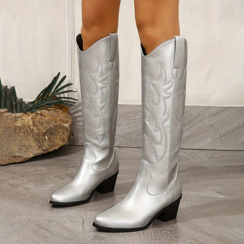 Western Stiefel Bestickt Cowboy Style Größe 36-42