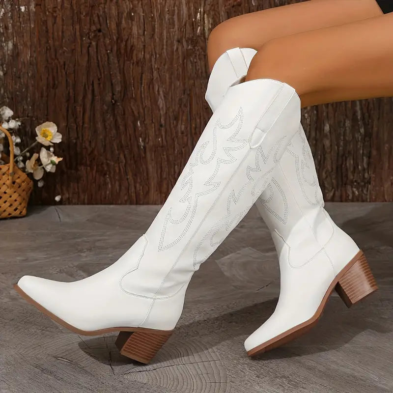 Western Stiefel Bestickt Cowboy Style Größe 36-42