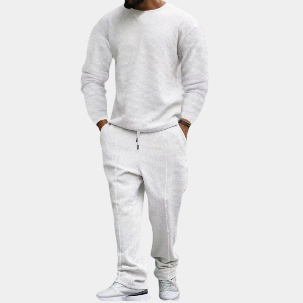 Herren Jogginganzug Set Langarm Sweatshirt Hose - BerlinGlamour