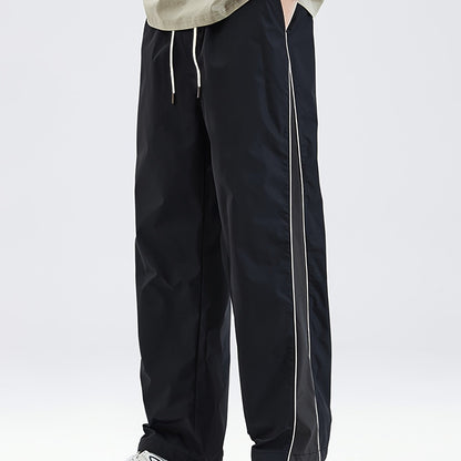 Jogginghose – Herren-Jogginghose mit Kordelzug und lockerer Passform-Schwarz-XS-Chaps Herrenmode