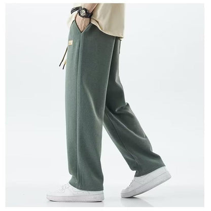 Jogginghose mit geradem Bein – Lässige Freizeithose mit Kordelzug für Männer-Chaps Herrenmode