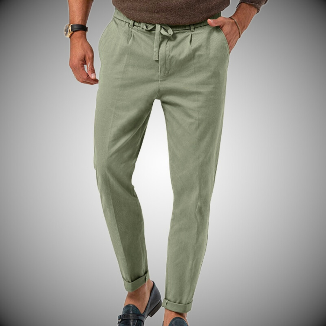 Herren Leinenhose Bequem Elegant Sommer - BerlinGlamour