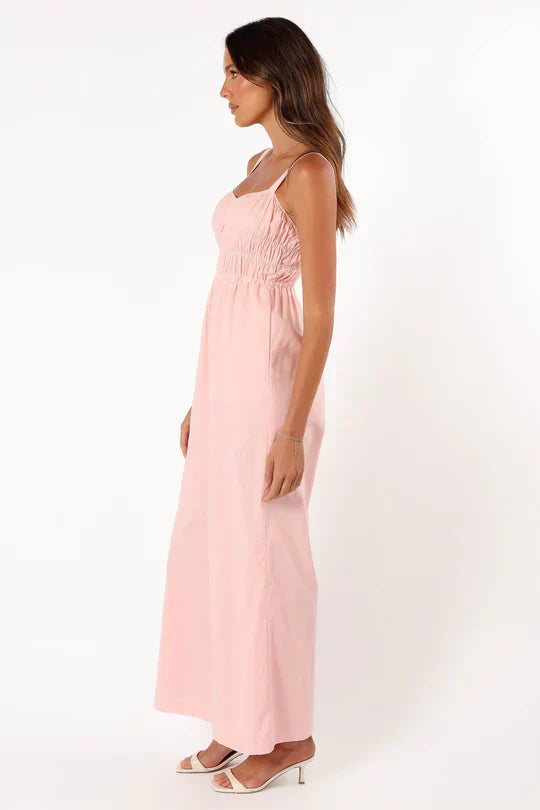 Eleganter Frauen Jumpsuit Ärmellos Weite Beine